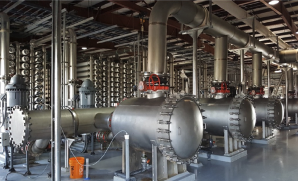 A 6 MGD water treatment plant in South Texas
